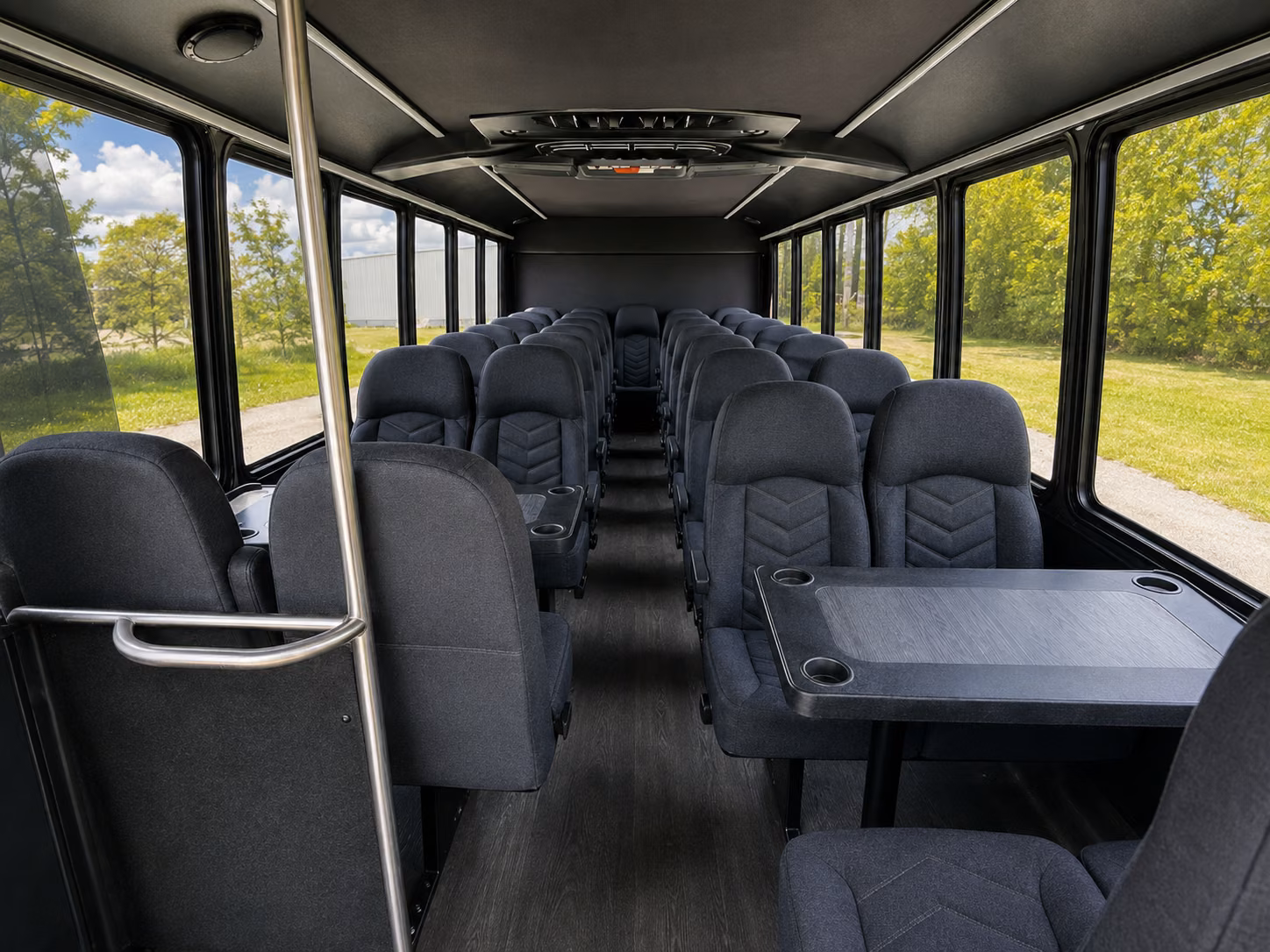royal oak 15 passenger minibus inside