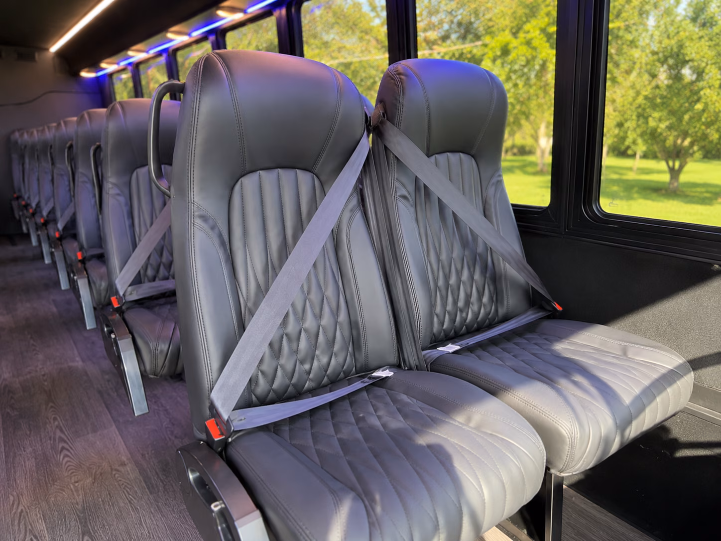 royal oak 18 passenger minibus inside