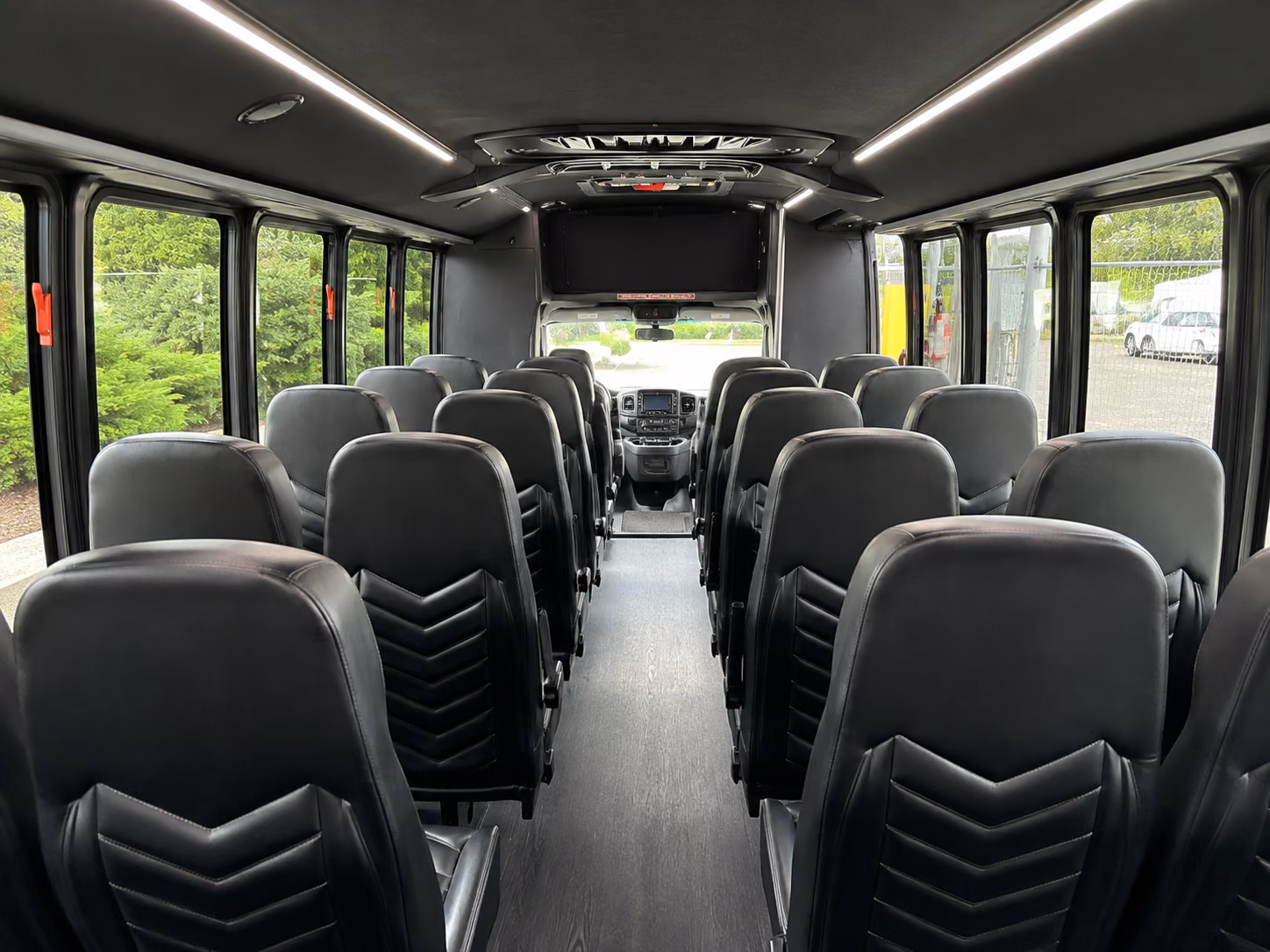 royal oak 18 passenger minibus interior