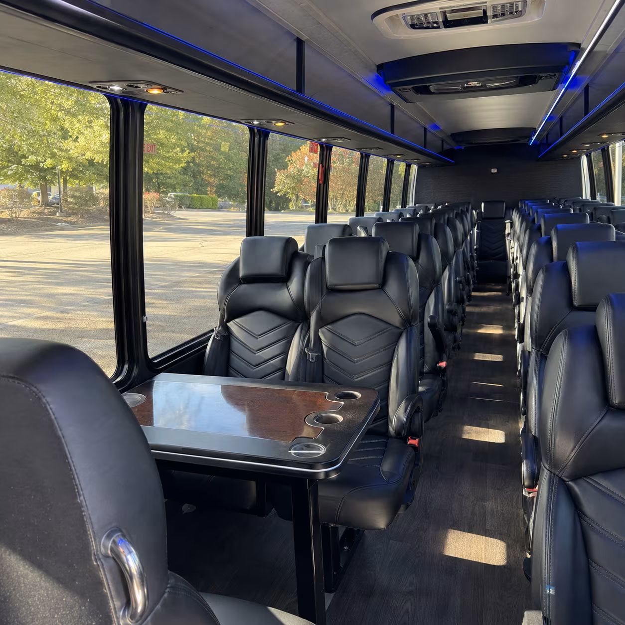 royal oak 25 passenger minibus inside