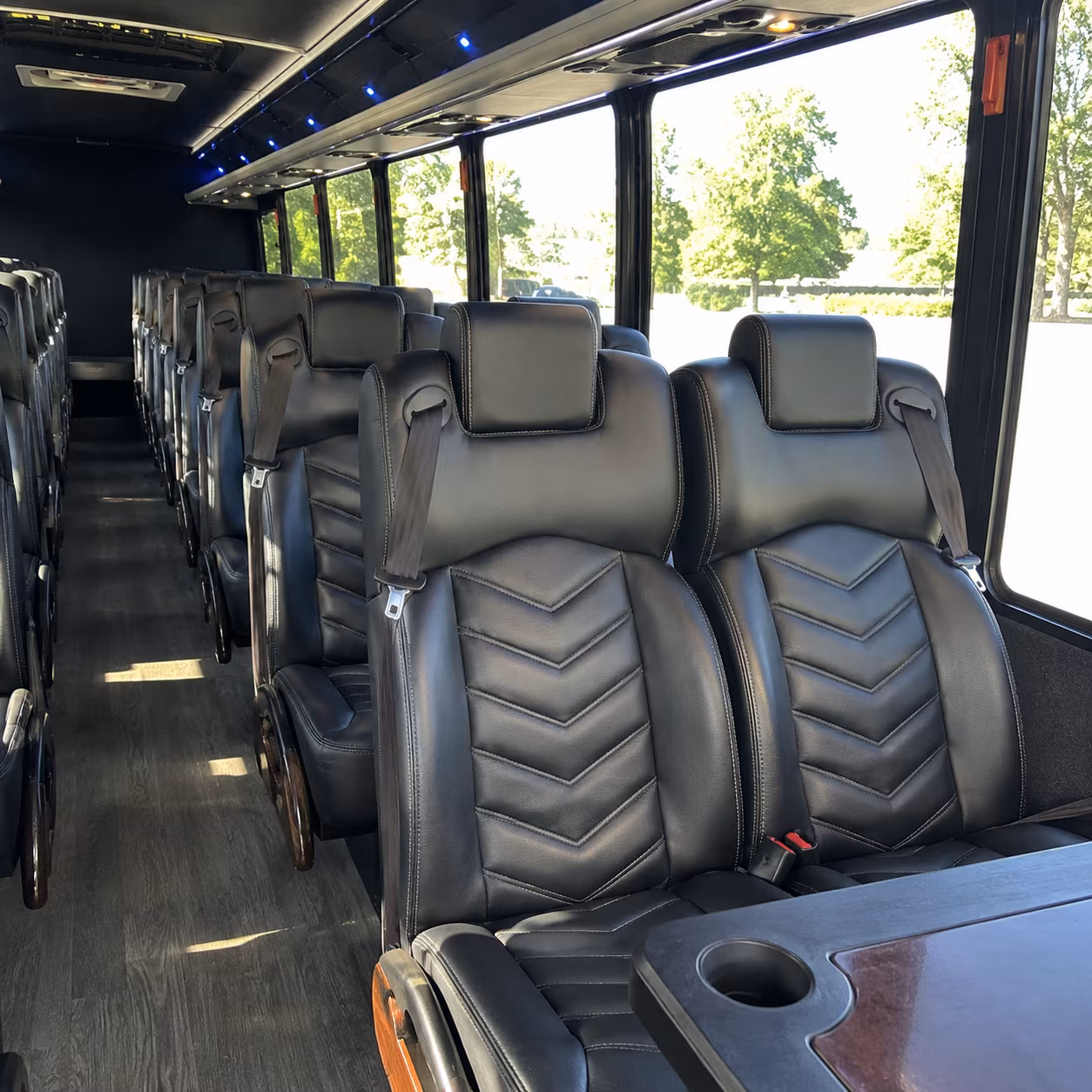 royal oak 25 passenger minibus interior