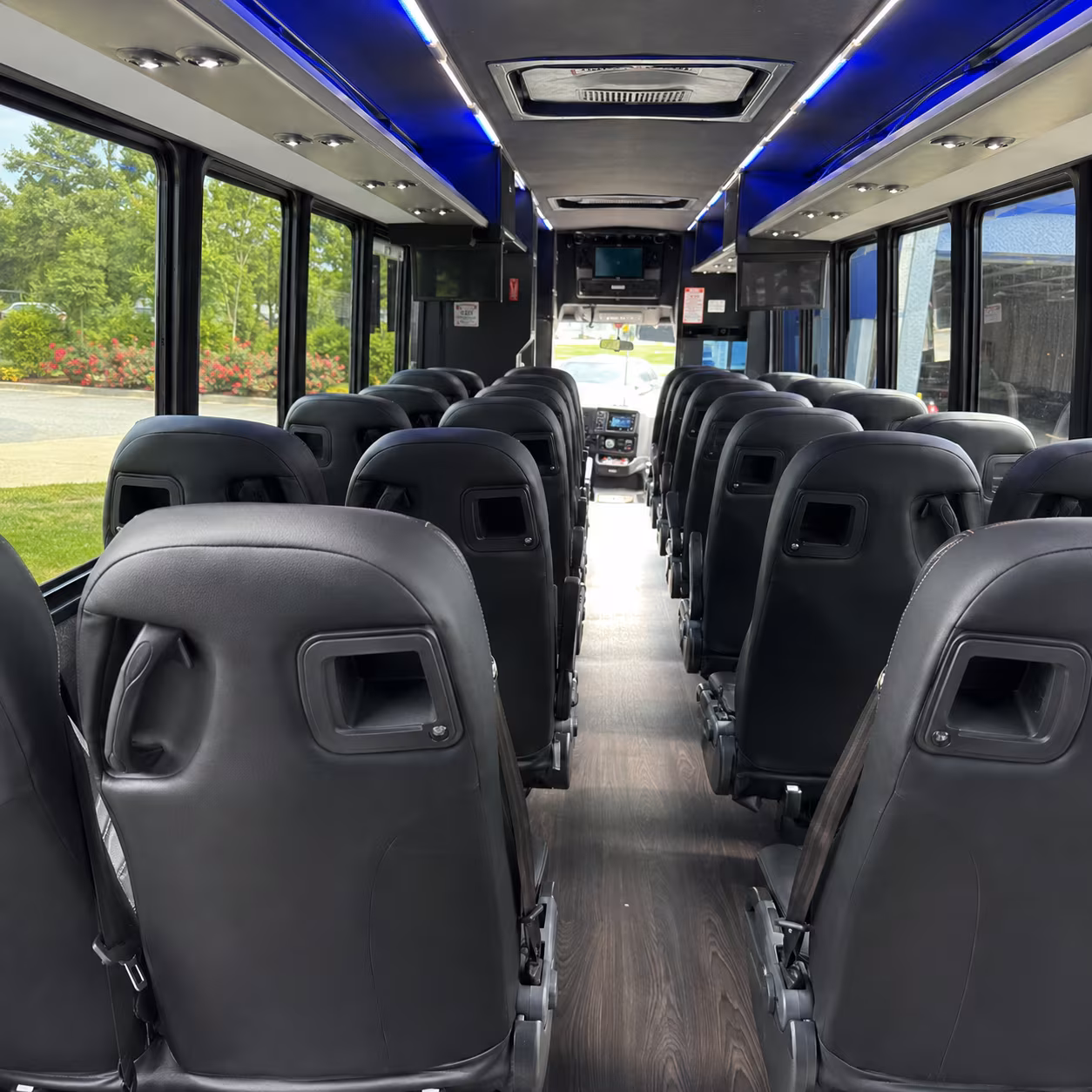 royal oak 30 passenger minibus inside