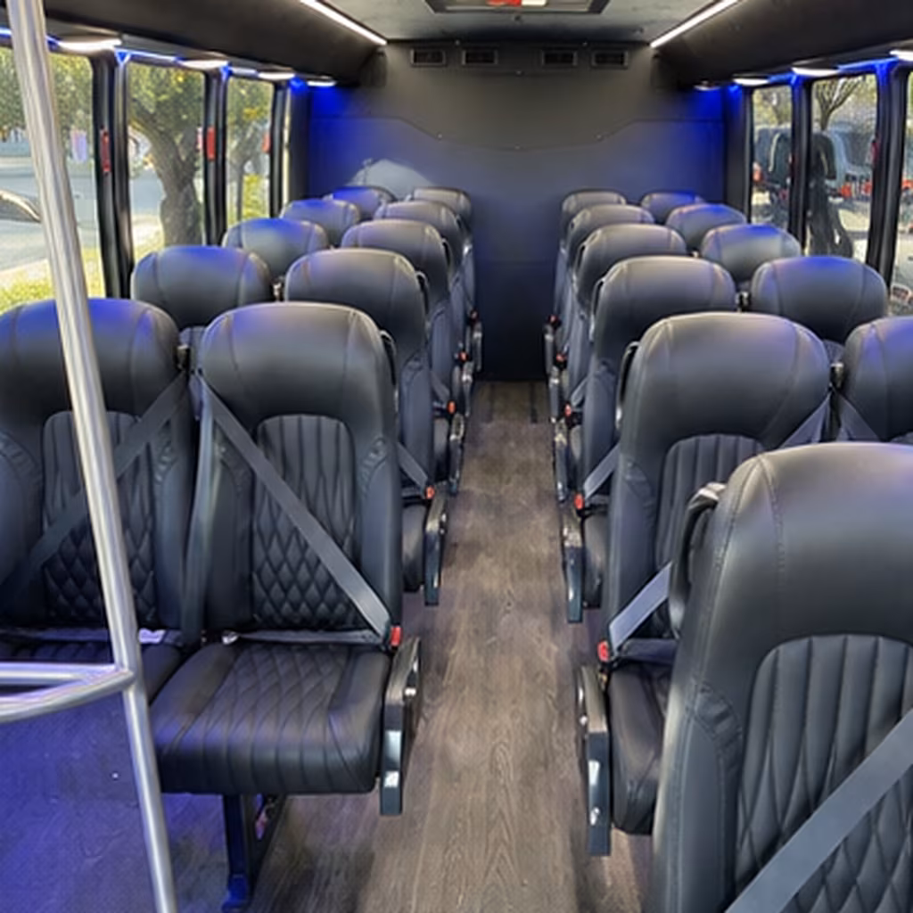 royal oak 35 passenger minibus inside
