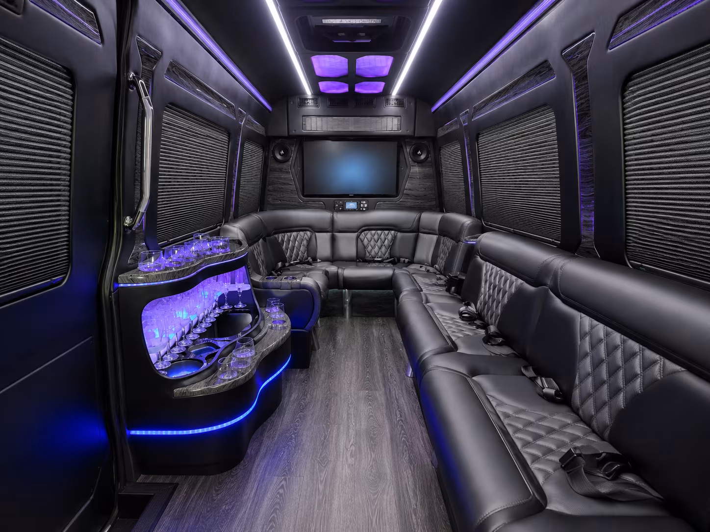 royal oak sprinter limousine inside