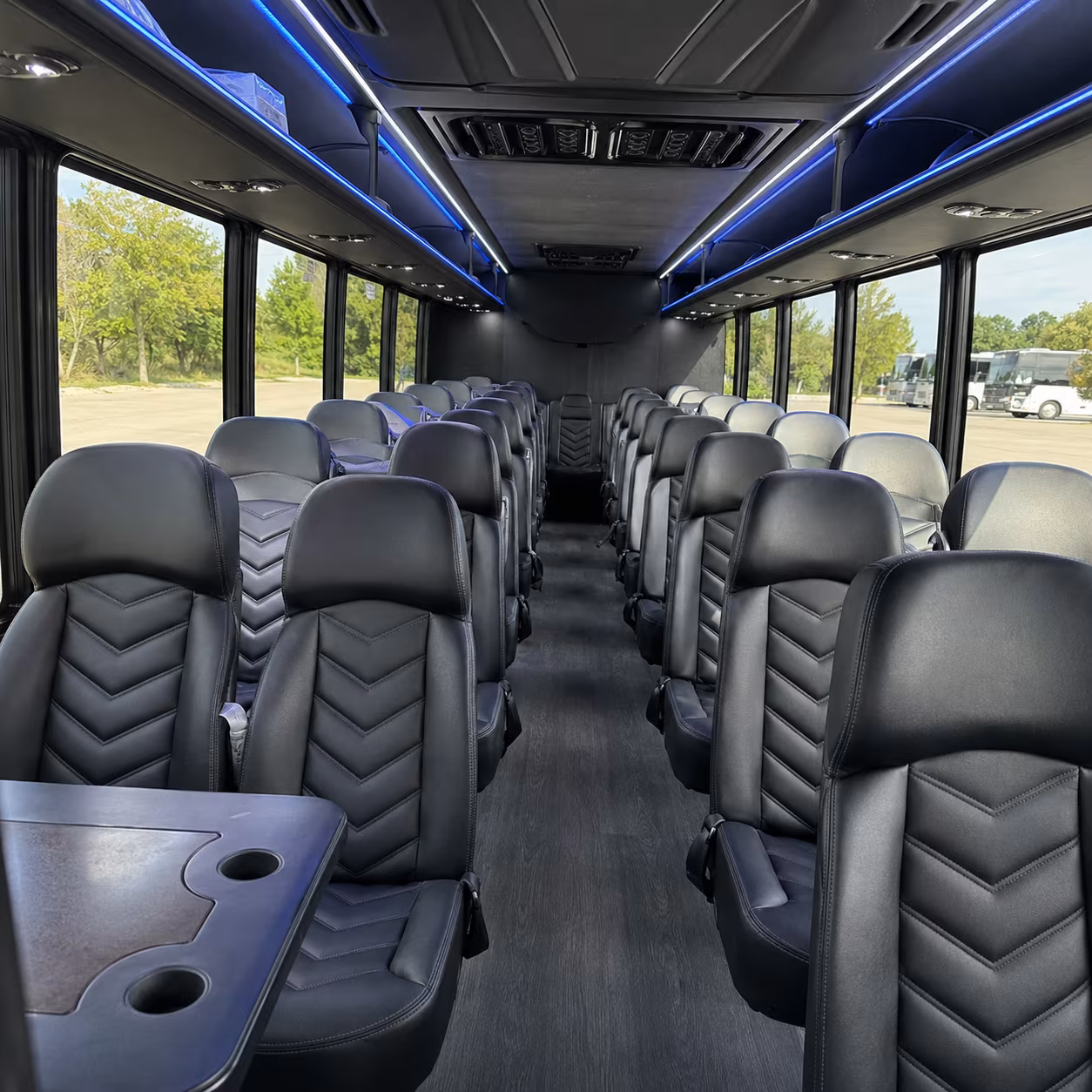 royal oak wine tour brewery transportation onboard seating